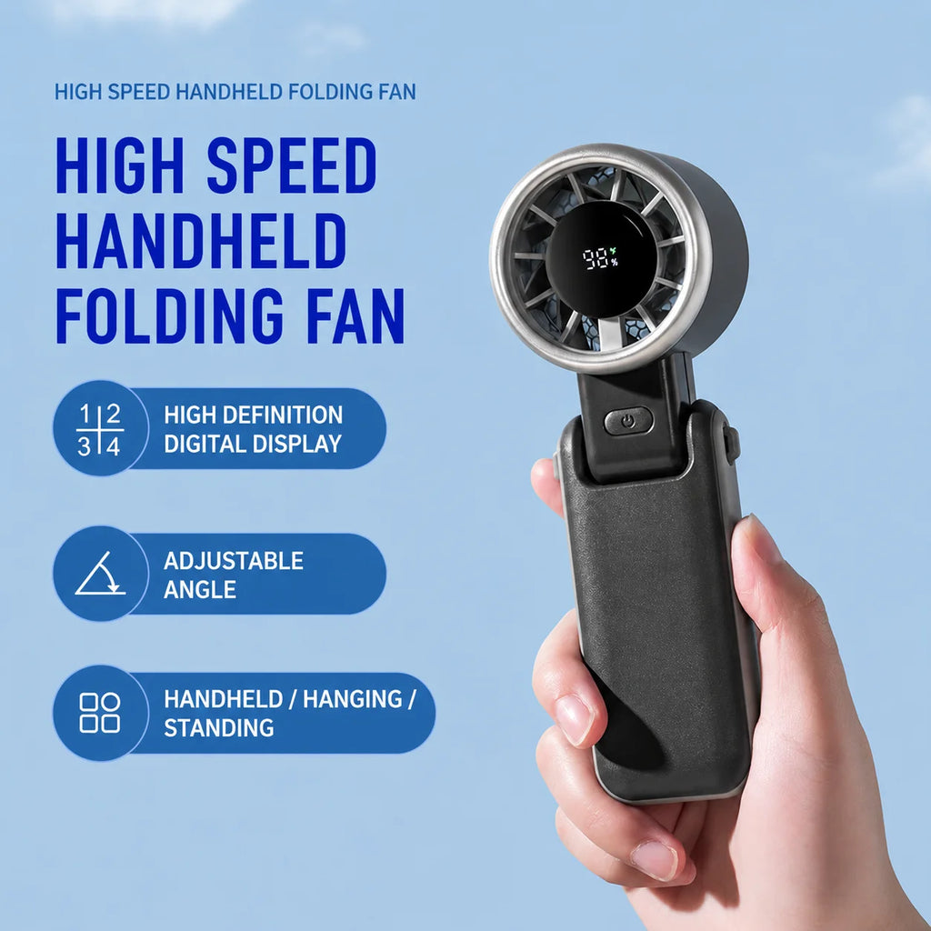 "AeroTurbo™ - High-Speed Foldable Desk & Hand Fan"