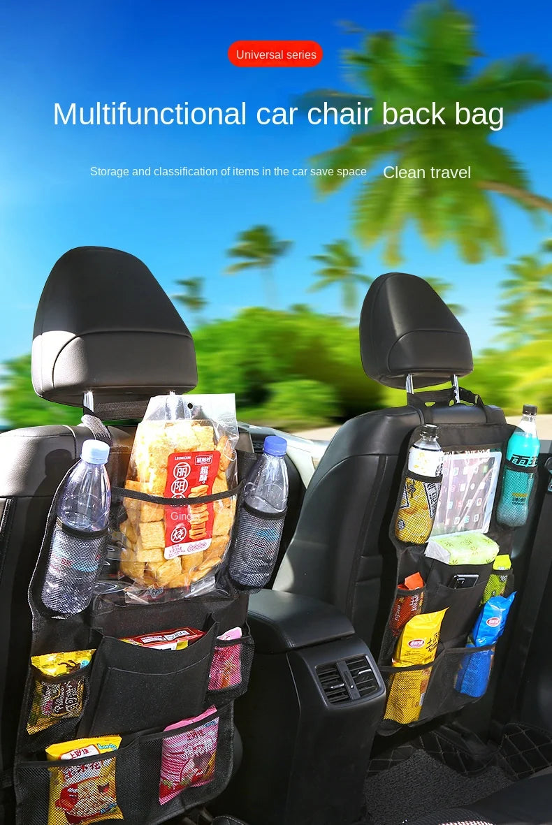 AeroPack™ Backseat Organizer & Tablet Holder or Aerofinds Multi-Pocket Car Seat Protector
