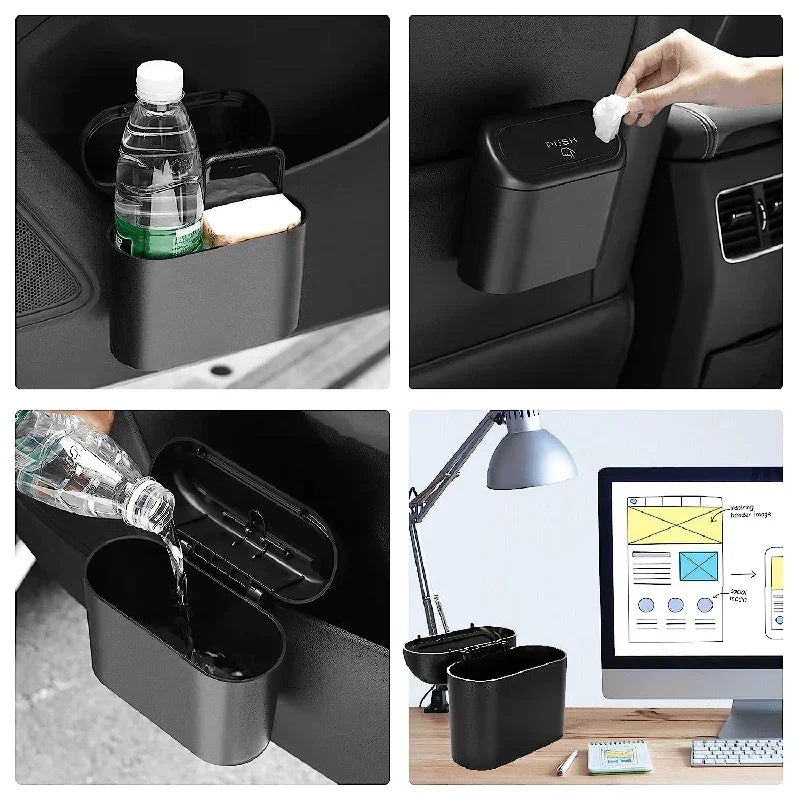 AeroTrash™ Sleek Car Trash Can or Aerofinds Mini Push-Top Car Organizer