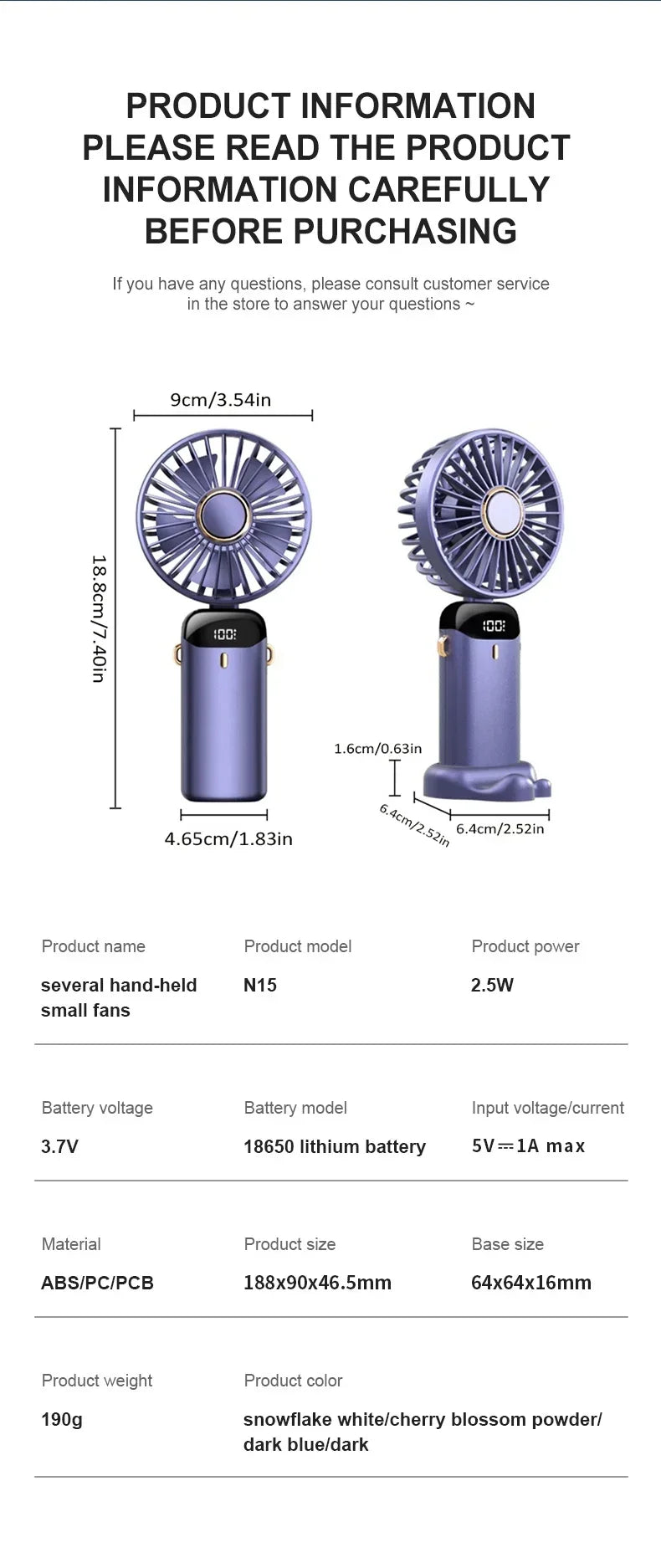 "AeroCool Neck & Desk™ - 5-Speed Foldable Mini Fan"