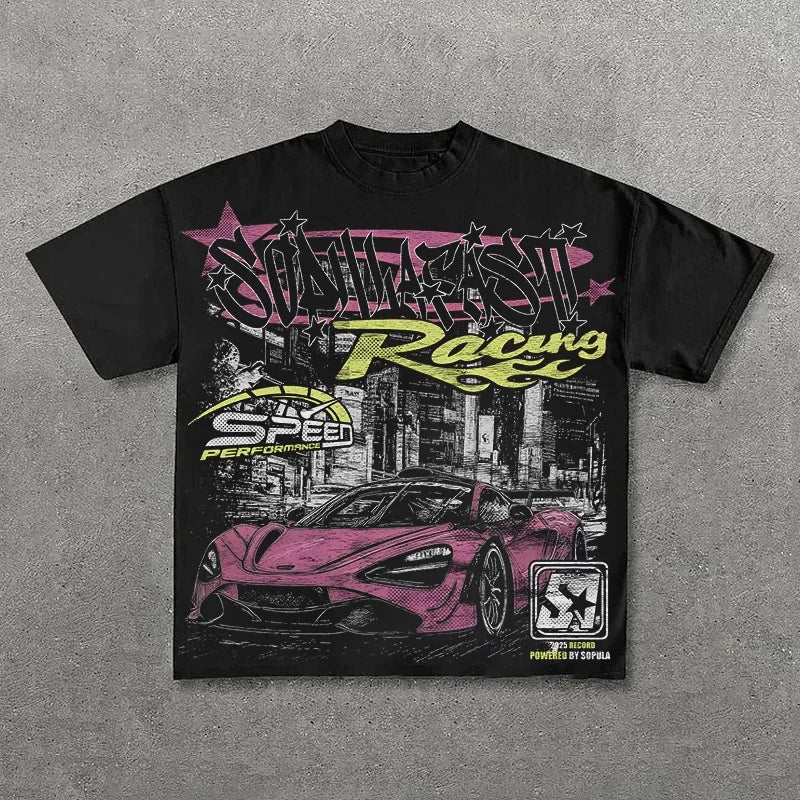 "Vintage Oversized Streetwear Graphic Tee"