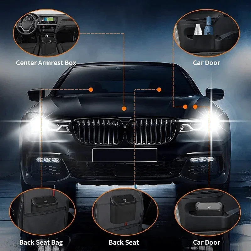 AeroTrash™ Sleek Car Trash Can or Aerofinds Mini Push-Top Car Organizer