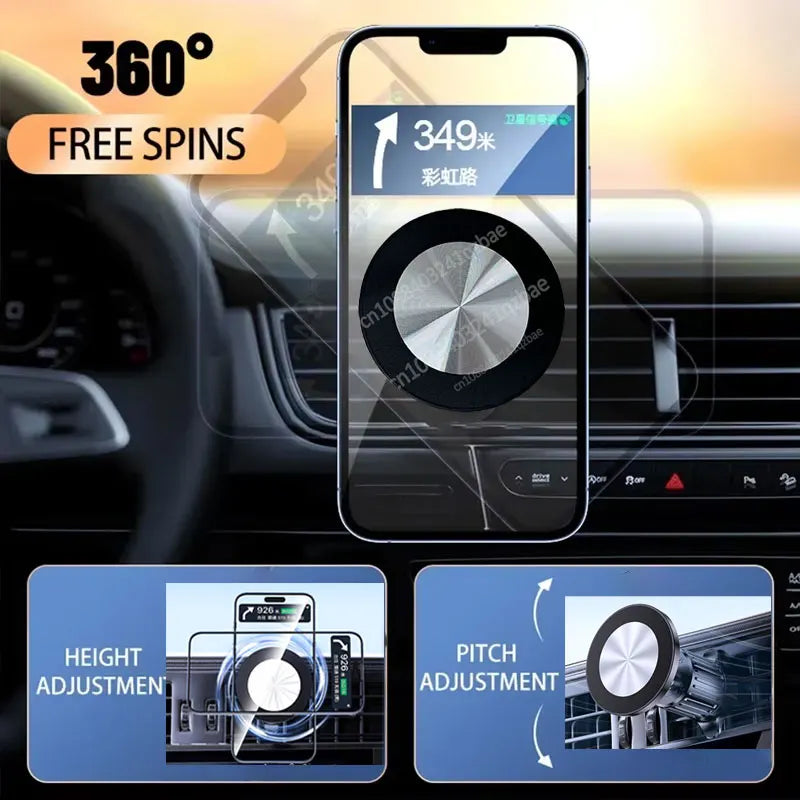 AeroMag™ MagSafe Car Mount or Aerofinds Magnetic Ball-Head Phone Holder
