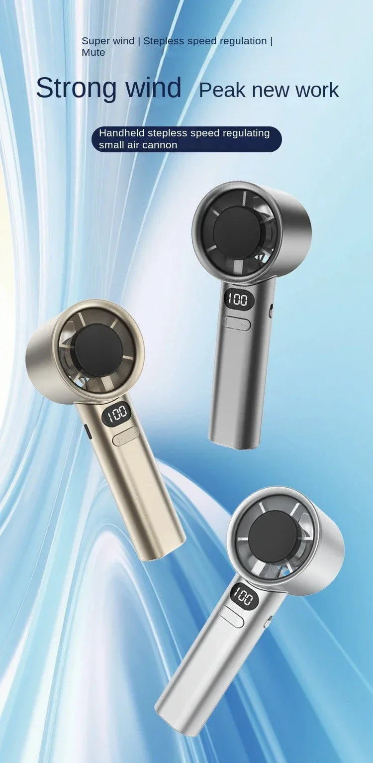 "AeroBlast™ - 120-Speed Bladeless Handheld Fan"