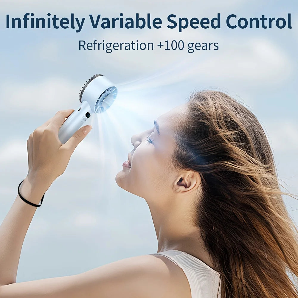 "AeroSprint™ - 0-100 Speed High-Speed Handheld Fan"