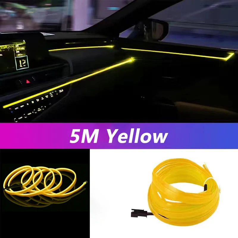 AeroGlow™ Car Interior LED Neon Strip or Aerofinds Ambient Atmosphere Lighting