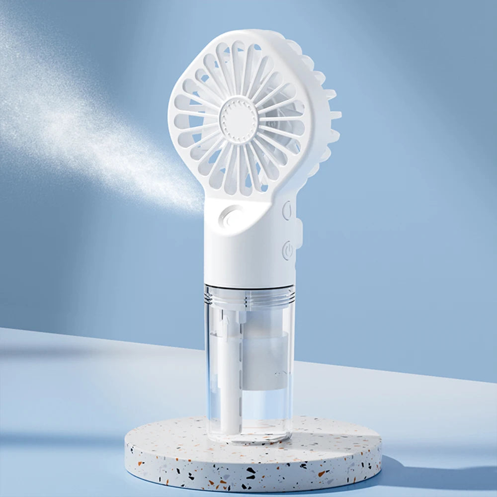 "AeroMist™ - Portable USB Water Humidifier Hand Fan"