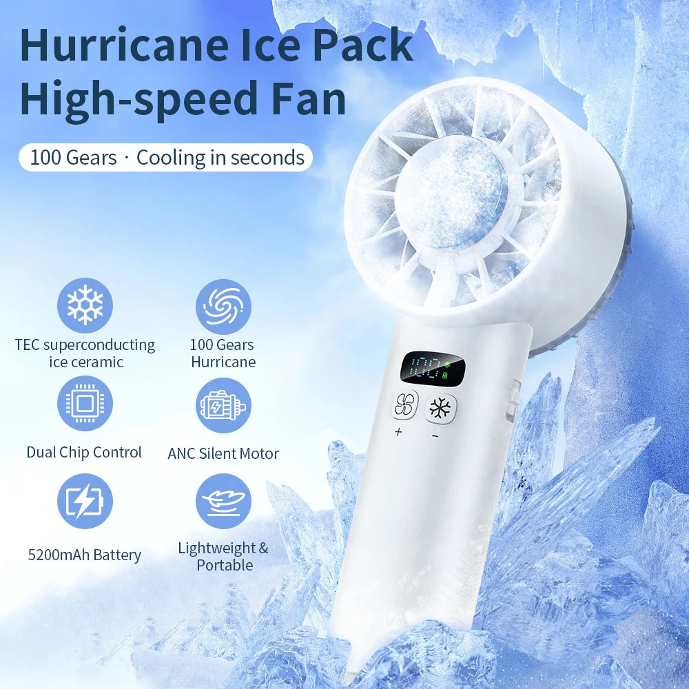 "AeroSprint™ - 0-100 Speed High-Speed Handheld Fan"
