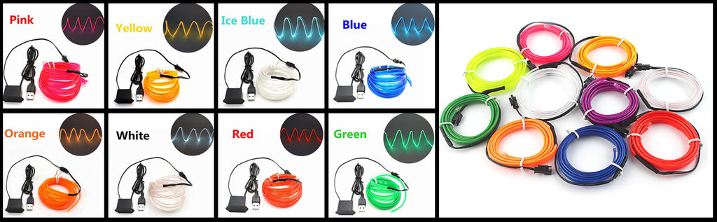 AeroGlow™ Car Interior LED Neon Strip or Aerofinds Ambient Atmosphere Lighting