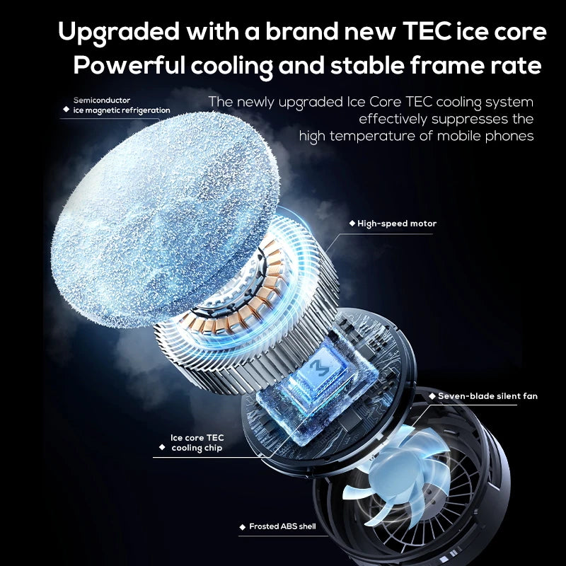 "AeroFreeze™ - Magnetic RGB Semiconductor Phone Cooler"
 