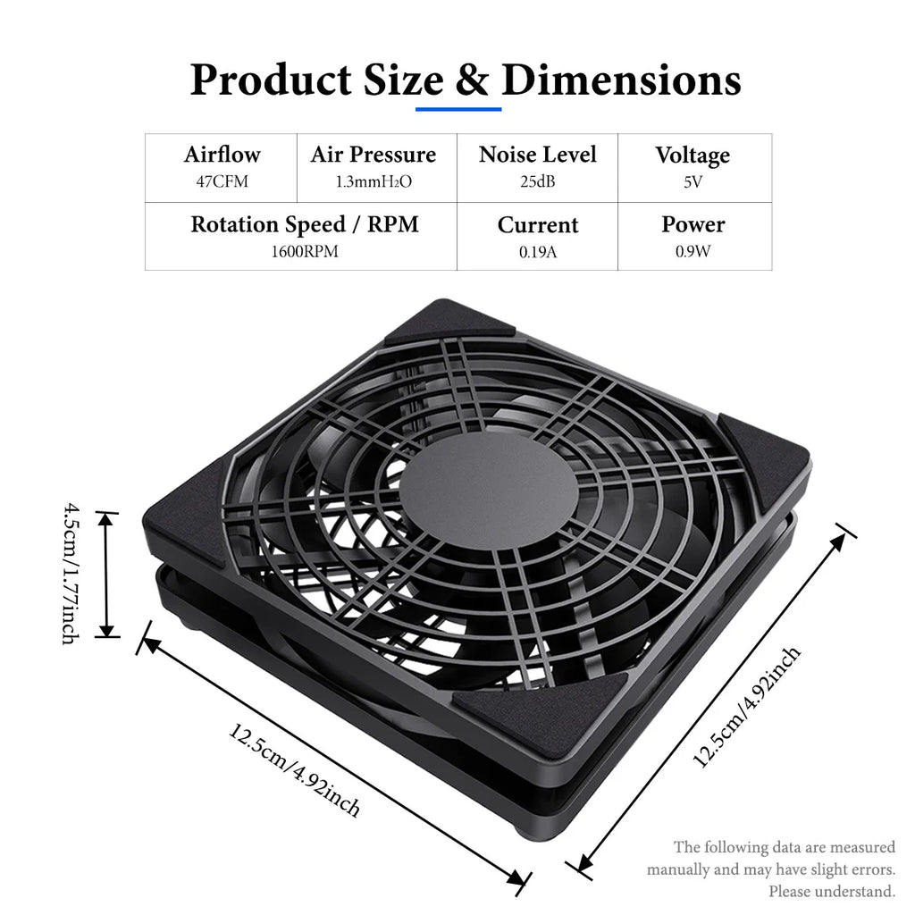 "AeroFlow™ - 3-Speed Silent USB Desktop Fan"