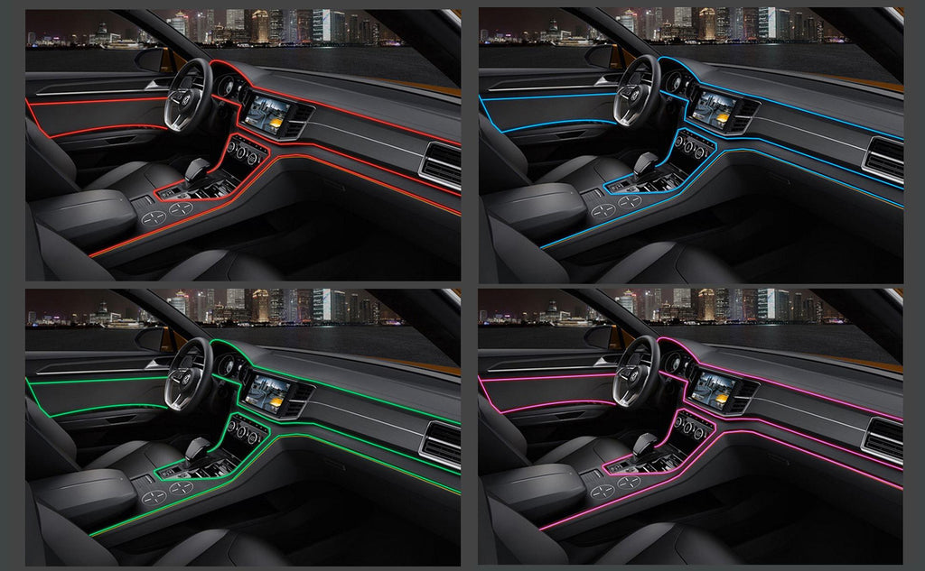 AeroGlow™ Car Interior LED Neon Strip or Aerofinds Ambient Atmosphere Lighting