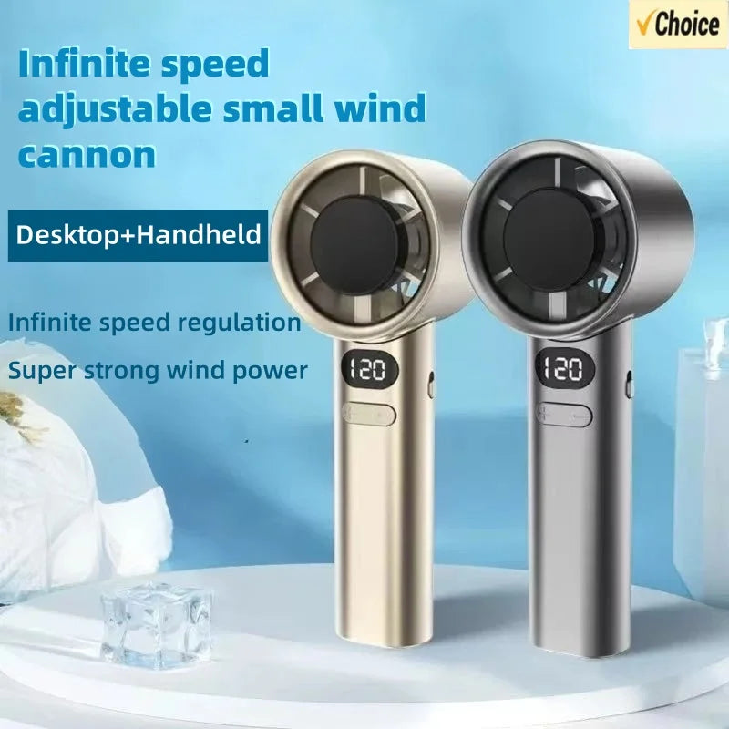 "AeroBlast™ - 120-Speed Bladeless Handheld Fan"