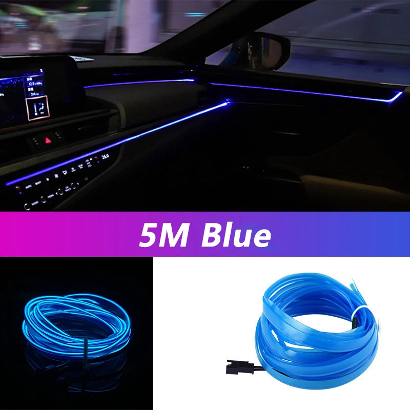 AeroGlow™ Car Interior LED Neon Strip or Aerofinds Ambient Atmosphere Lighting