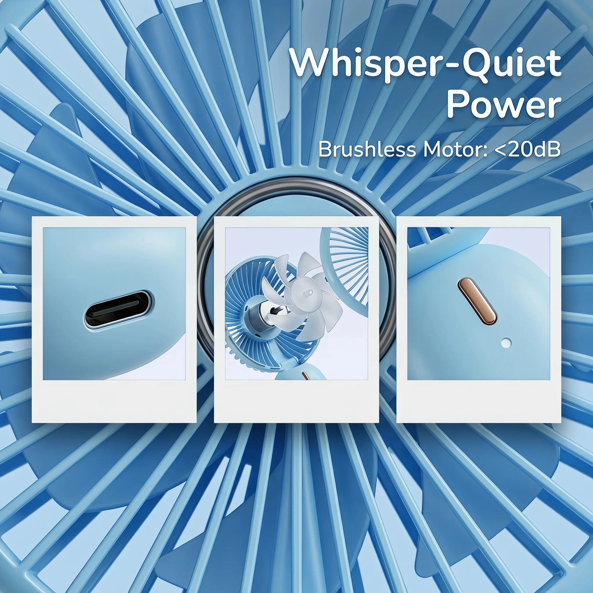 "AeroPocket™ - USB-C Rechargeable Mini Hand Fan"