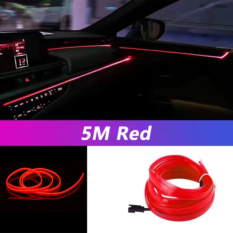 AeroGlow™ Car Interior LED Neon Strip or Aerofinds Ambient Atmosphere Lighting
