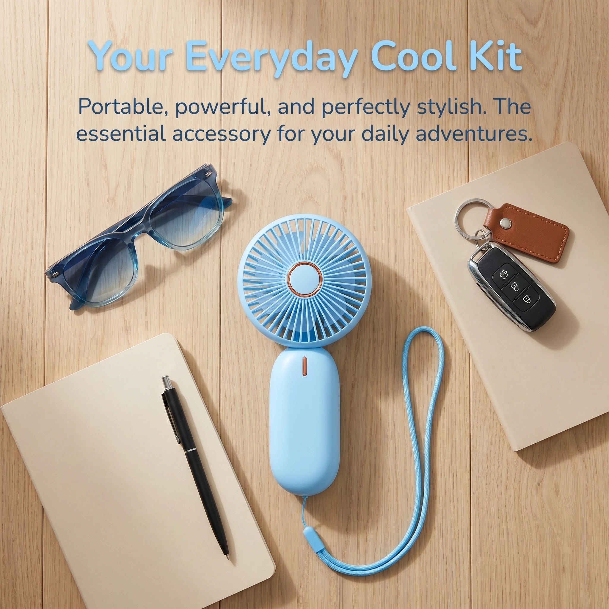 "AeroPocket™ - USB-C Rechargeable Mini Hand Fan"