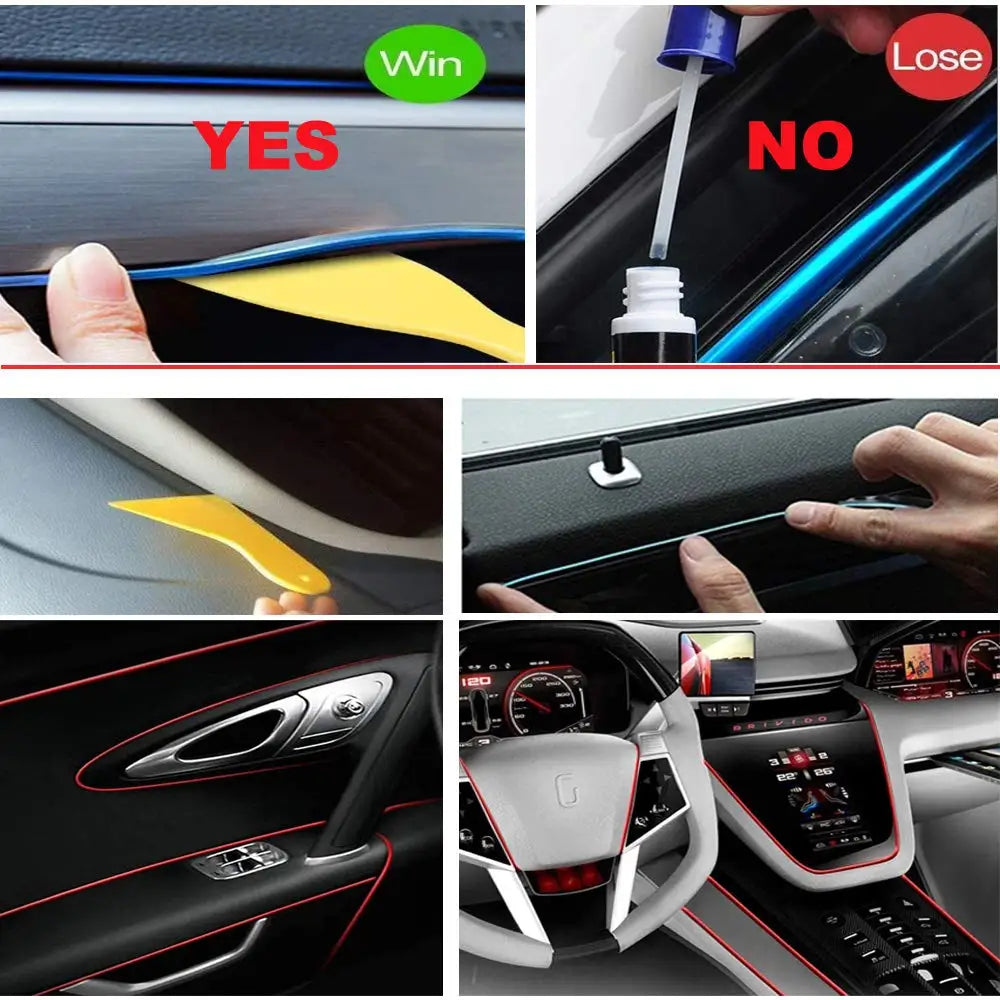 AeroGlow™ Car Interior LED Neon Strip or Aerofinds Ambient Atmosphere Lighting