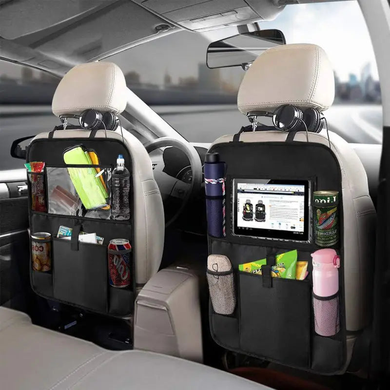 AeroPack™ Backseat Organizer & Tablet Holder or Aerofinds Multi-Pocket Car Seat Protector