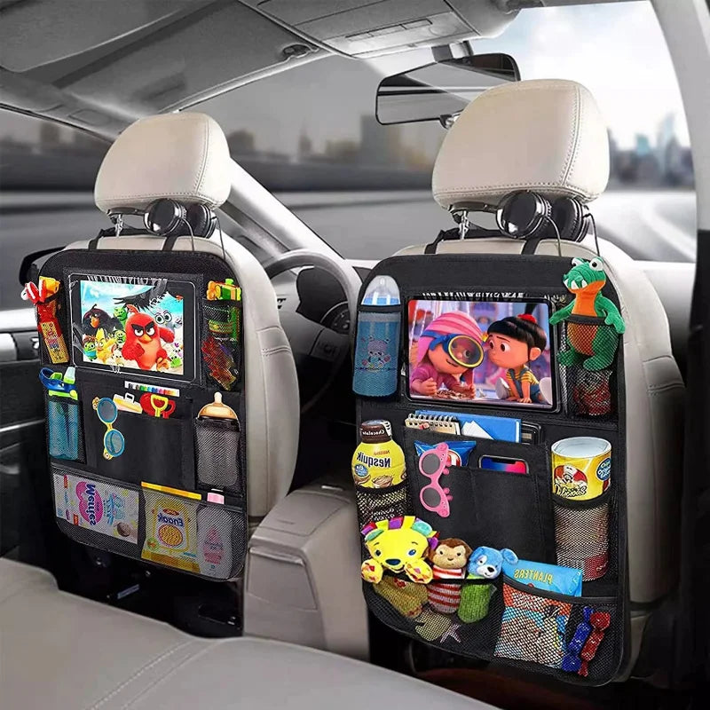 AeroPack™ Backseat Organizer & Tablet Holder or Aerofinds Multi-Pocket Car Seat Protector