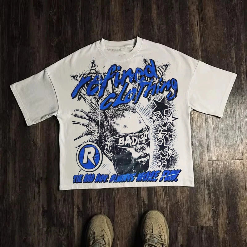 "Vintage Oversized Streetwear Graphic Tee"