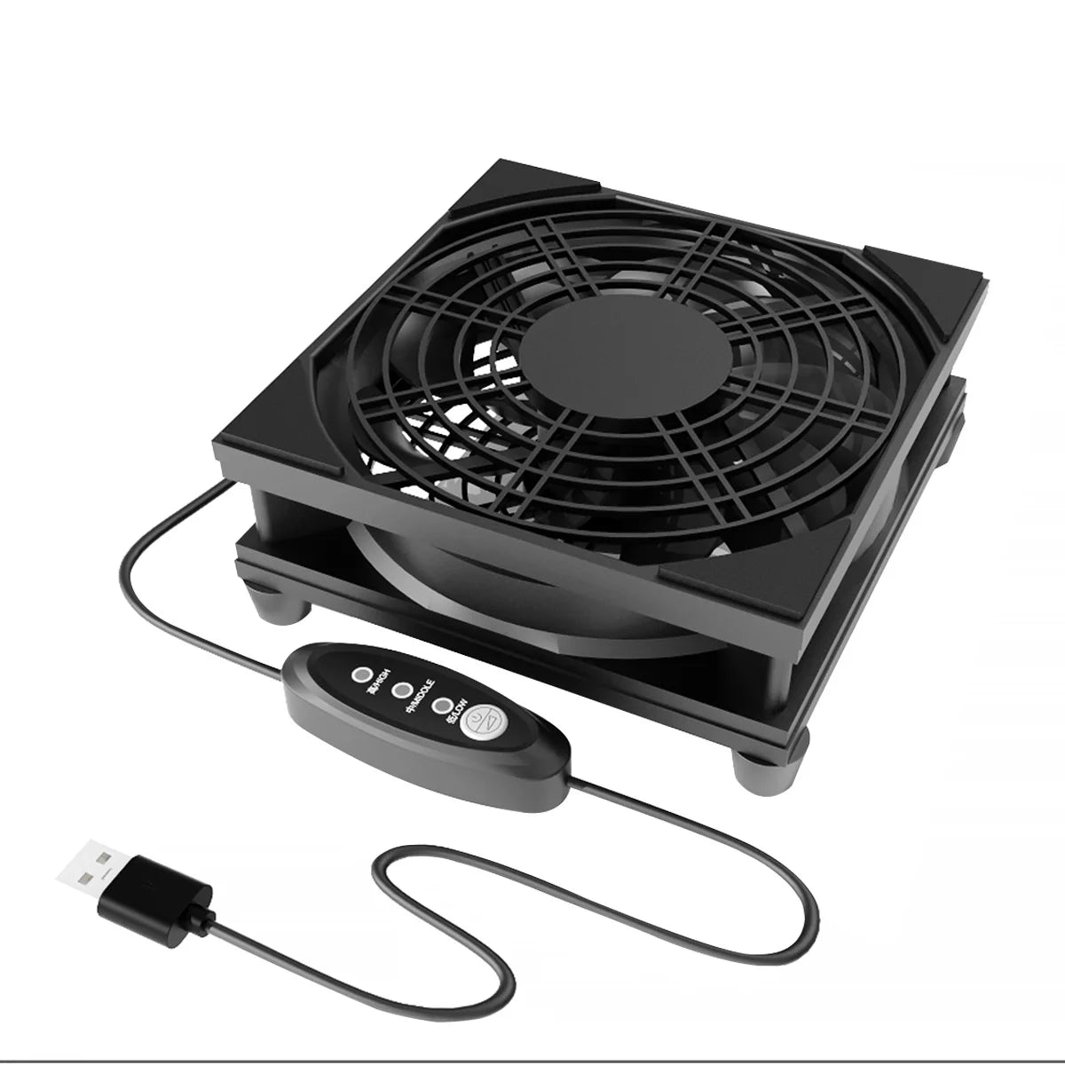 "AeroFlow™ - 3-Speed Silent USB Desktop Fan"