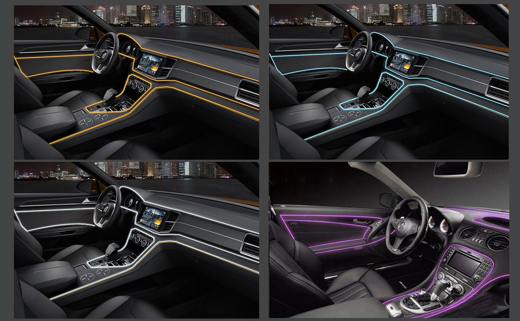 AeroGlow™ Car Interior LED Neon Strip or Aerofinds Ambient Atmosphere Lighting
