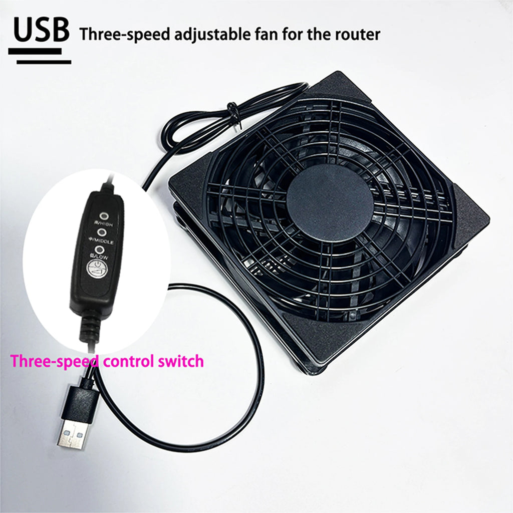 "AeroFlow™ - 3-Speed Silent USB Desktop Fan"