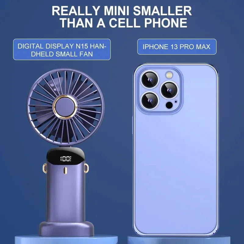 "AeroCool Neck & Desk™ - 5-Speed Foldable Mini Fan"
