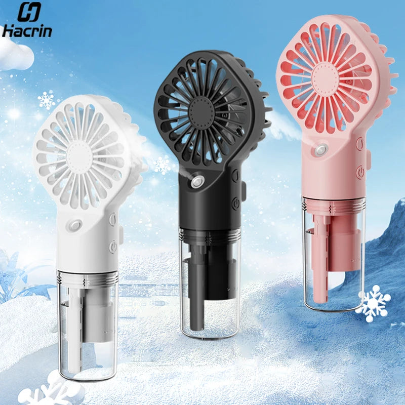 "AeroMist™ - Portable USB Water Humidifier Hand Fan"