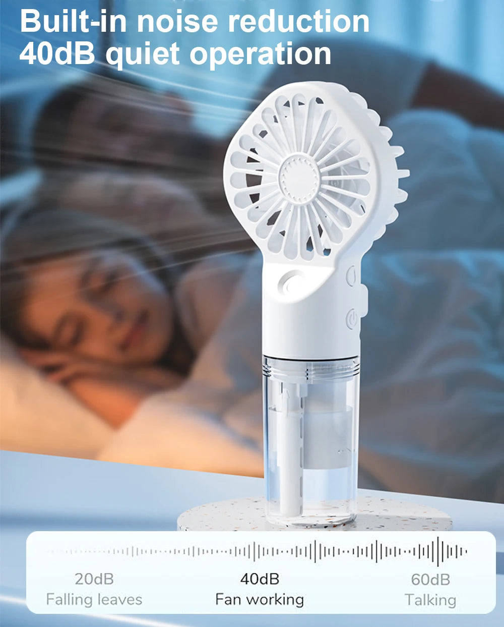 "AeroMist™ - Portable USB Water Humidifier Hand Fan"