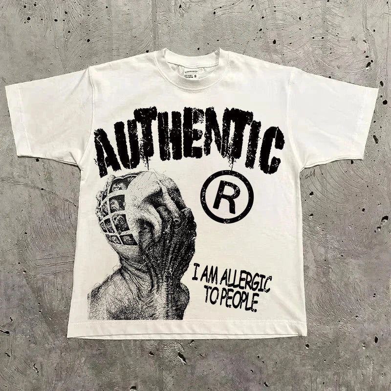 "Vintage Oversized Streetwear Graphic Tee"
