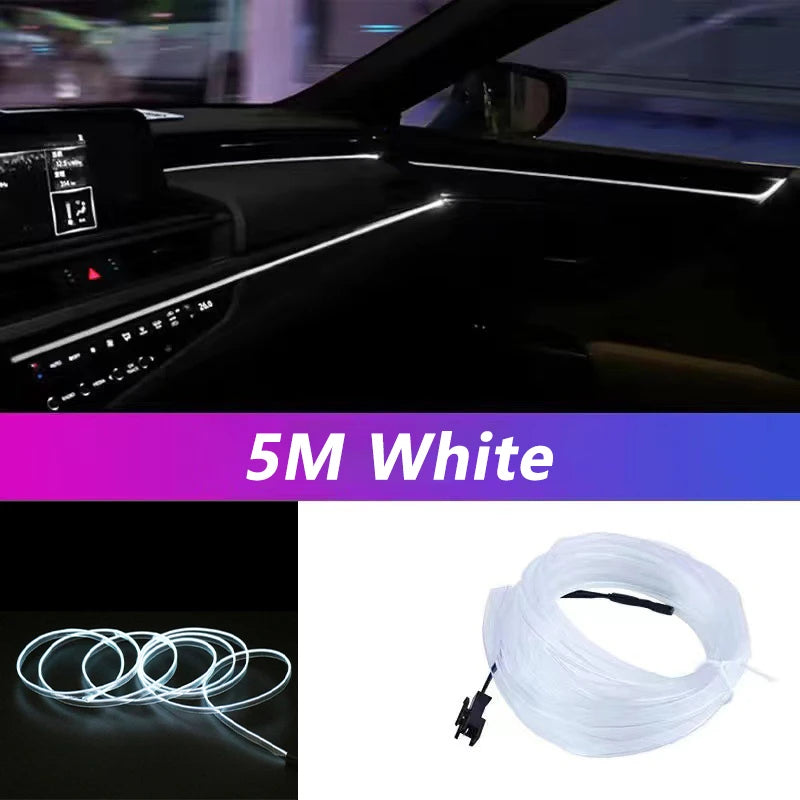 AeroGlow™ Car Interior LED Neon Strip or Aerofinds Ambient Atmosphere Lighting