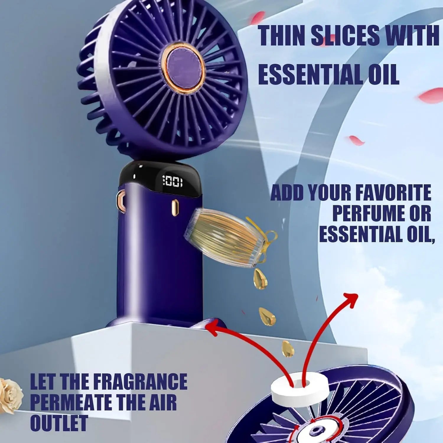 "AeroUltra 199-Speed™ - Portable Turbo Handheld Fan"