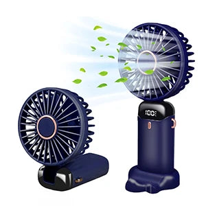 "AeroPro™ - 5-Speed Rechargeable Desk & Handheld Fan"