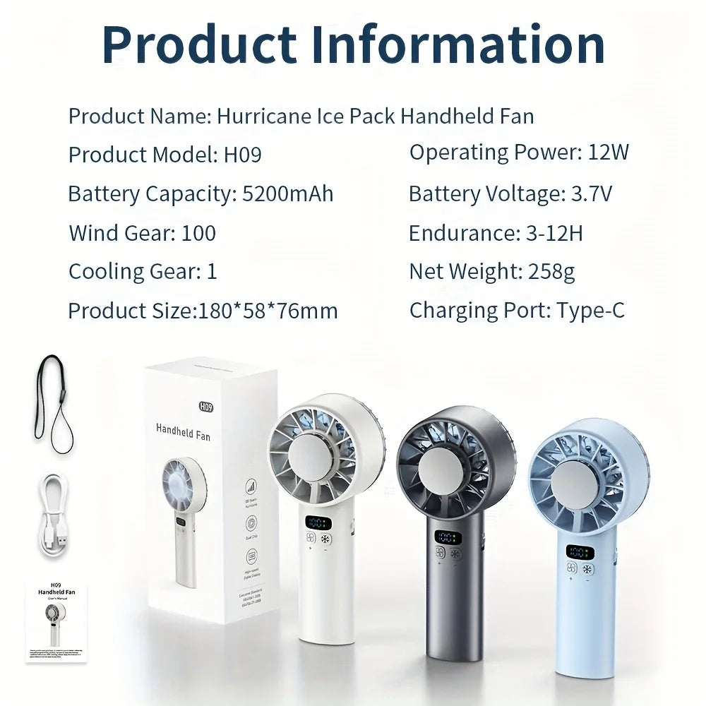 "AeroSprint™ - 0-100 Speed High-Speed Handheld Fan"