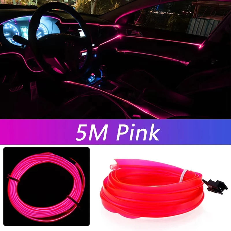 AeroGlow™ Car Interior LED Neon Strip or Aerofinds Ambient Atmosphere Lighting