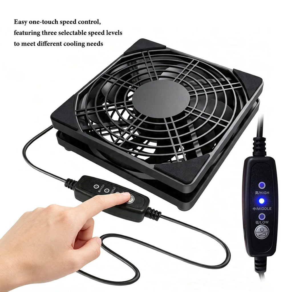 "AeroFlow™ - 3-Speed Silent USB Desktop Fan"