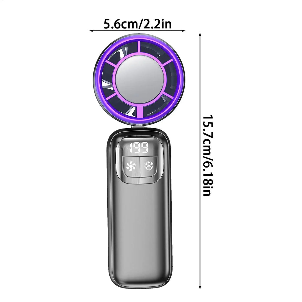 "AeroCool Pro™ - 199-Speed Digital Handheld Fan"