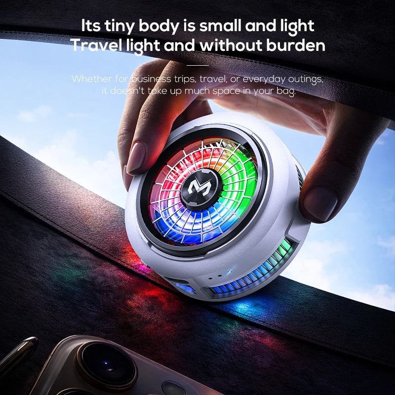 "AeroFreeze™ - Magnetic RGB Semiconductor Phone Cooler"
 