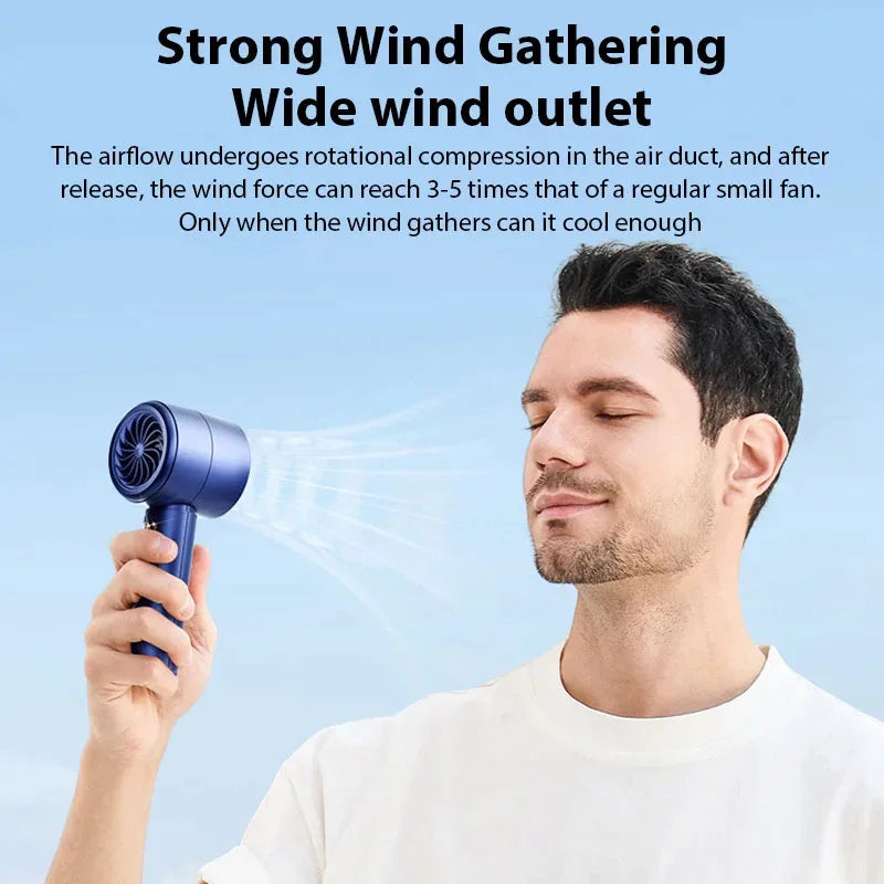 "AeroTurbo Max™ - 100-Speed High-Speed Handheld Fan"