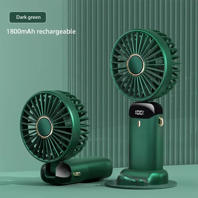 "AeroCool Neck & Desk™ - 5-Speed Foldable Mini Fan"