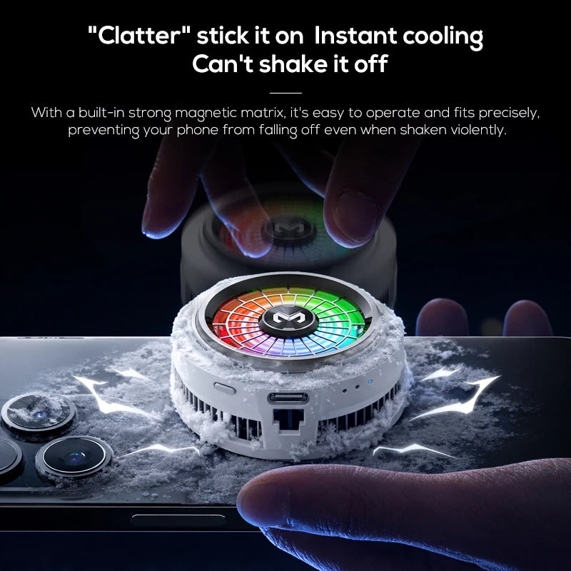 "AeroFreeze™ - Magnetic RGB Semiconductor Phone Cooler"
 