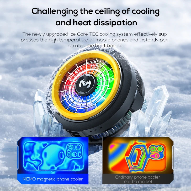 "AeroFreeze™ - Magnetic RGB Semiconductor Phone Cooler"
 
