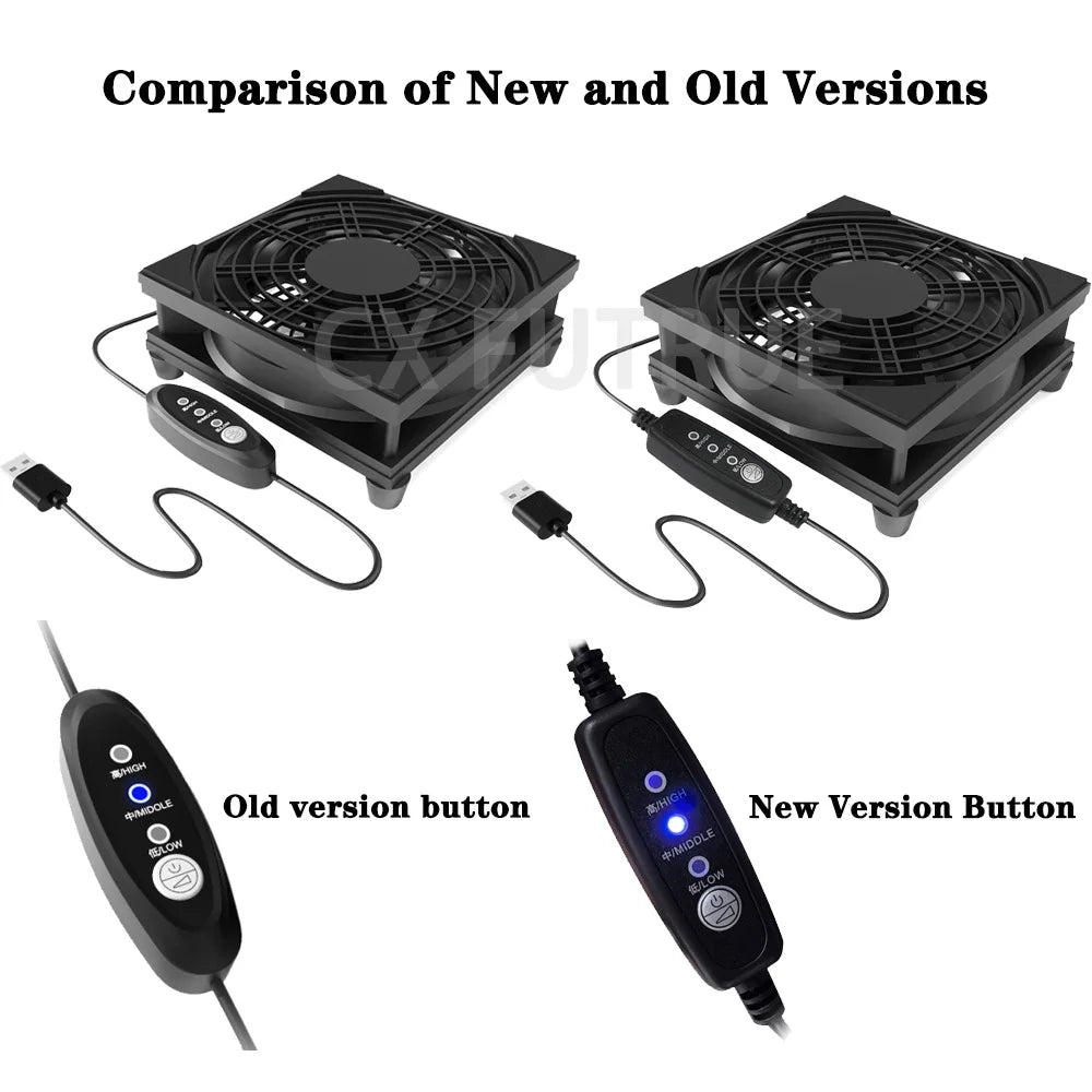 "AeroFlow™ - 3-Speed Silent USB Desktop Fan"