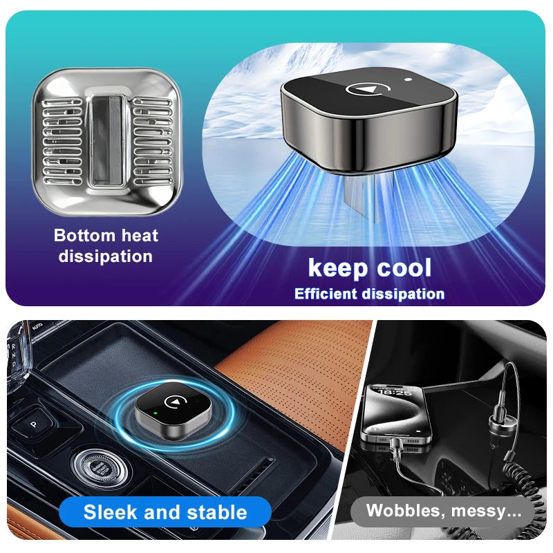 AeroCast™ Wireless CarPlay Adapter or Aerofinds Plug & Play Wireless CarPlay Dongle