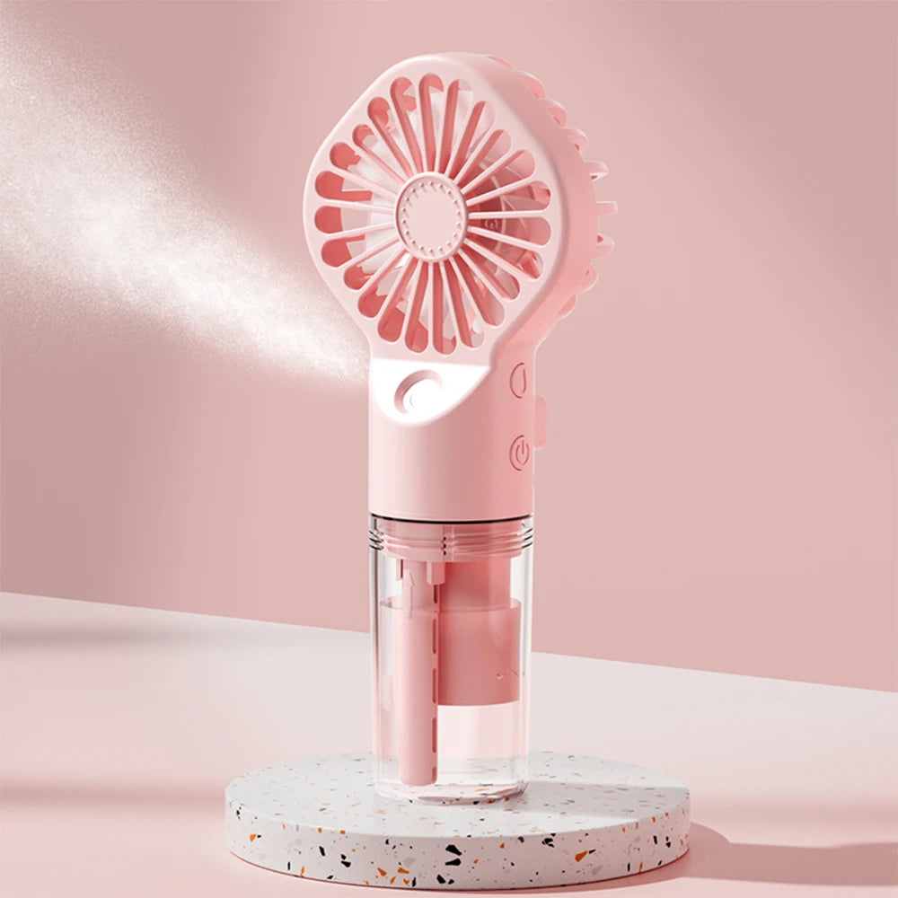 "AeroMist™ - Portable USB Water Humidifier Hand Fan"