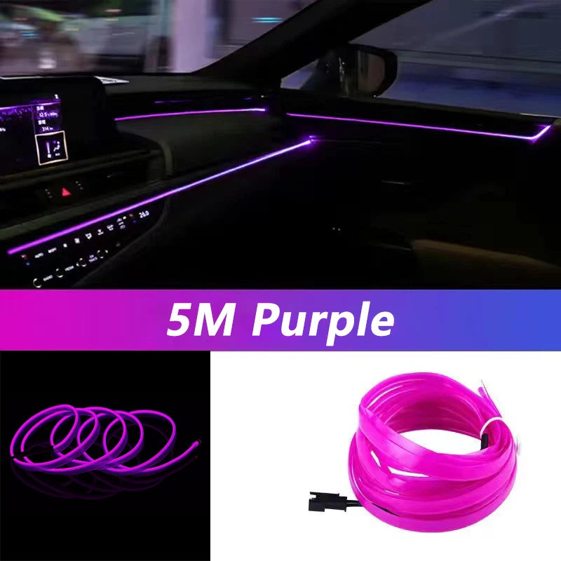 AeroGlow™ Car Interior LED Neon Strip or Aerofinds Ambient Atmosphere Lighting