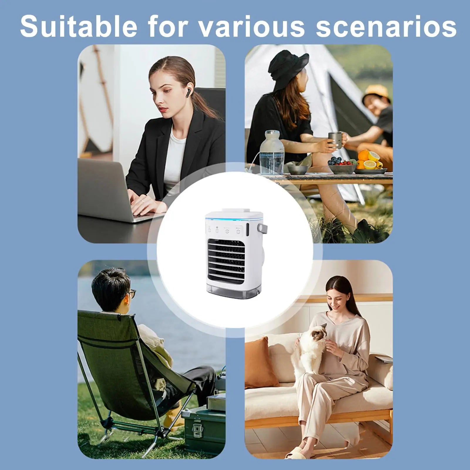 "AeroBreeze™ - Personal Evaporative Air Cooler & Humidifier"
