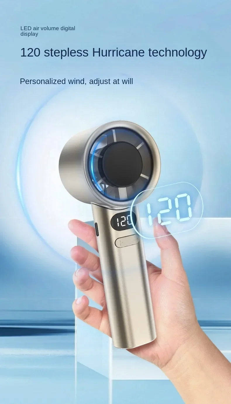"AeroBlast™ - 120-Speed Bladeless Handheld Fan"